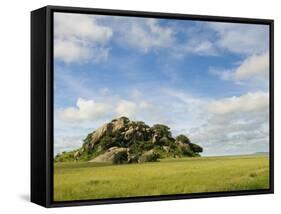 Rock Formations in Serengeti National Park-Bob Krist-Framed Stretched Canvas