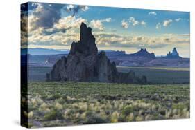 Rock Formations in the Late Daylight Near Monument Valley-Michael Runkel-Stretched Canvas