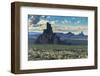 Rock Formations in the Late Daylight Near Monument Valley-Michael Runkel-Framed Photographic Print