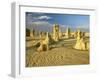 Rock Formations in the Pinnacle Desert in Nambung National Park Near Perth, Western Australia-Gavin Hellier-Framed Photographic Print