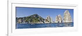 Rock Formations in the Sea, Faraglioni, Capri, Naples, Campania, Italy-null-Framed Photographic Print