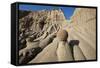 Rock Formations in Theodore Roosevelt National Park-Paul Souders-Framed Stretched Canvas