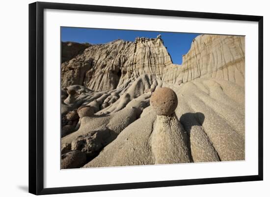 Rock Formations in Theodore Roosevelt National Park-Paul Souders-Framed Photographic Print