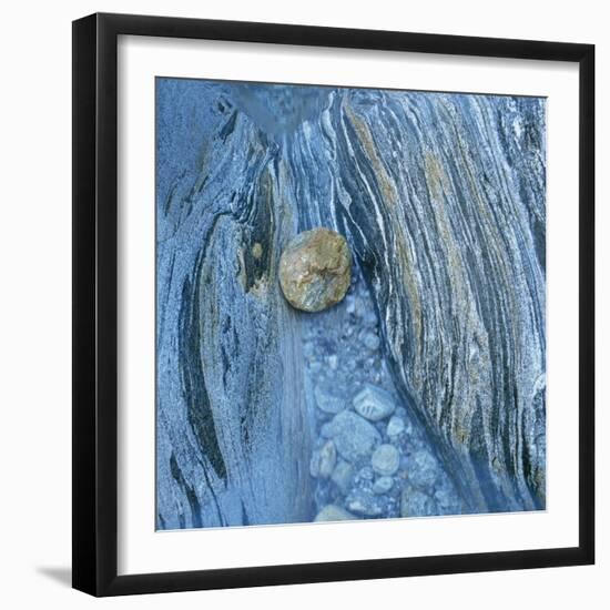 Rock Formations in Verzasca Valley-Micha Pawlitzki-Framed Photographic Print