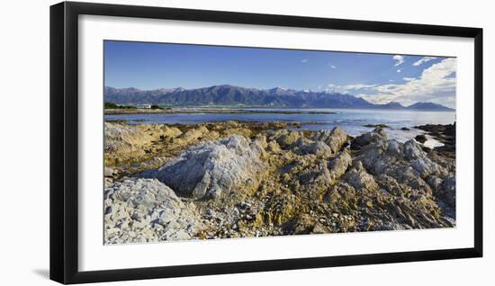 Rock Formations, Kaikoura Peninsula, Manakau Mountains, Canterbury, South Island, New Zealand-Rainer Mirau-Framed Photographic Print