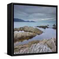 Rock Formations, Kaikoura Peninsula, Manakau Mountains, Canterbury, South Island, New Zealand-Rainer Mirau-Framed Stretched Canvas