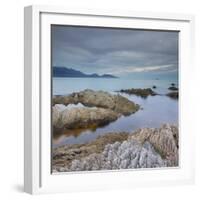 Rock Formations, Kaikoura Peninsula, Manakau Mountains, Canterbury, South Island, New Zealand-Rainer Mirau-Framed Photographic Print