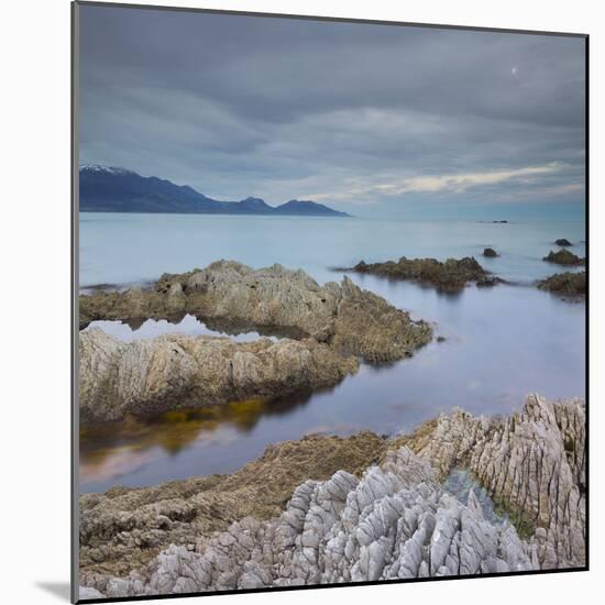 Rock Formations, Kaikoura Peninsula, Manakau Mountains, Canterbury, South Island, New Zealand-Rainer Mirau-Mounted Photographic Print