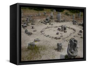 Rock Formations known as the Stone Forest, 50 Million Year Old Tree-Like Stone Columns, Varna, Bulg-Dallas & John Heaton-Framed Stretched Canvas