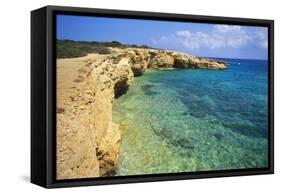 Rock Formations, Koufounissia, Cyclades, Greece-Richard Ashworth-Framed Stretched Canvas