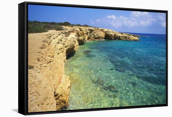 Rock Formations, Koufounissia, Cyclades, Greece-Richard Ashworth-Framed Stretched Canvas