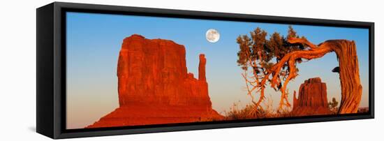 Rock Formations, Monument Valley Tribal Park, Utah Navajo, San Juan County, Utah, USA-null-Framed Stretched Canvas