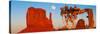Rock Formations, Monument Valley Tribal Park, Utah Navajo, San Juan County, Utah, USA-null-Stretched Canvas
