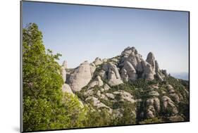 Rock Formations Of Montserrat Natural Park. Barcelona Province. Catalonia. Spain-Oscar Dominguez-Mounted Photographic Print