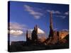 Rock Formations of Monument Valley, Navajo Nation Usa-Jerry Ginsberg-Stretched Canvas