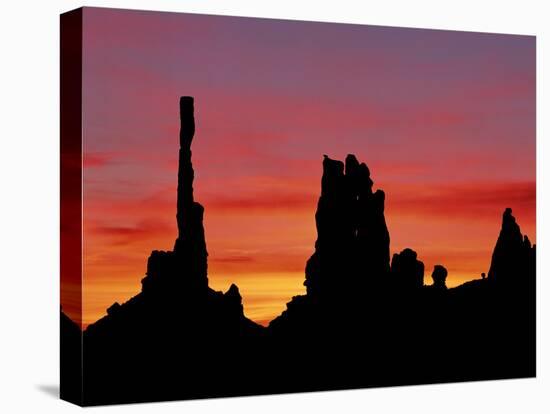 Rock Formations of Monument Valley, Navajo Nation Usa-Jerry Ginsberg-Stretched Canvas