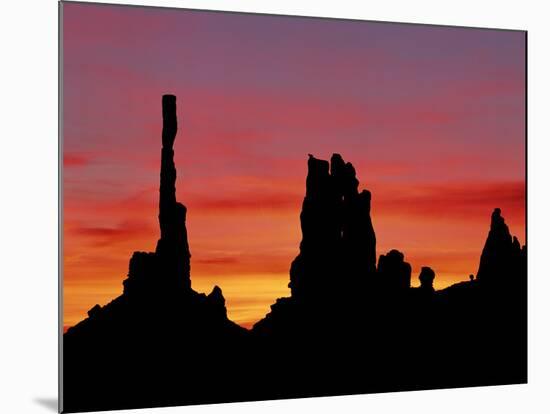 Rock Formations of Monument Valley, Navajo Nation Usa-Jerry Ginsberg-Mounted Photographic Print