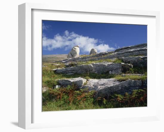 Rock Formations of the Burren, County Clare, Munster, Republic of Ireland, Europe-Rainford Roy-Framed Photographic Print