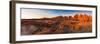 Rock Formations on a Landscape at Sunrise, Door Trail, Badlands National Park, South Dakota, USA-null-Framed Photographic Print