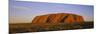 Rock Formations on a Landscape, Ayers Rock, Uluru-Kata Tjuta National Park, Northern Territory-null-Mounted Photographic Print