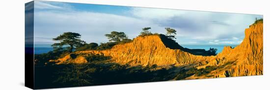 Rock Formations on a Landscape, Broken Hill, Torrey Pines State Natural Reserve, La Jolla-null-Stretched Canvas