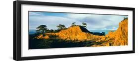 Rock Formations on a Landscape, Broken Hill, Torrey Pines State Natural Reserve, La Jolla-null-Framed Photographic Print