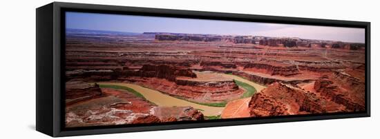 Rock Formations on a Landscape, Canyonlands National Park, Colorado River, Utah, USA-null-Framed Stretched Canvas