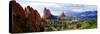 Rock Formations on a Landscape, Garden of the Gods, Colorado Springs, Colorado, USA-null-Stretched Canvas