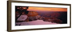 Rock Formations on a Landscape, Grand Canyon National Park, Arizona, USA-null-Framed Photographic Print