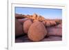 Rock formations on a landscape, Joshua Tree National Park, California, USA-null-Framed Photographic Print