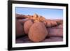 Rock formations on a landscape, Joshua Tree National Park, California, USA-null-Framed Photographic Print