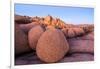 Rock formations on a landscape, Joshua Tree National Park, California, USA-null-Framed Photographic Print