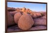 Rock formations on a landscape, Joshua Tree National Park, California, USA-null-Framed Photographic Print