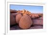 Rock formations on a landscape, Joshua Tree National Park, California, USA-null-Framed Photographic Print