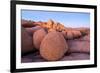 Rock formations on a landscape, Joshua Tree National Park, California, USA-null-Framed Photographic Print