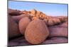 Rock formations on a landscape, Joshua Tree National Park, California, USA-null-Mounted Photographic Print