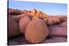 Rock formations on a landscape, Joshua Tree National Park, California, USA-null-Stretched Canvas