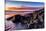 Rock formations on the beach at sunrise, Baja California Sur, Mexico-Panoramic Images-Stretched Canvas