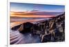 Rock formations on the beach at sunrise, Baja California Sur, Mexico-Panoramic Images-Framed Photographic Print