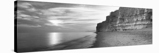 Rock Formations on the Beach, Burton Bradstock, Dorset, England-null-Stretched Canvas