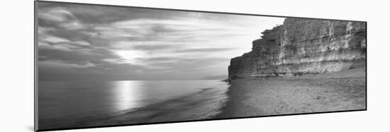 Rock Formations on the Beach, Burton Bradstock, Dorset, England-null-Mounted Photographic Print
