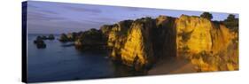 Rock Formations on the Beach, Lagos, Algarve, Portugal-null-Stretched Canvas