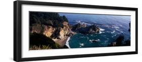 Rock Formations on the Beach, Mcway Falls, Mcway Cove, Julia Pfeiffer Burns State Park-null-Framed Photographic Print