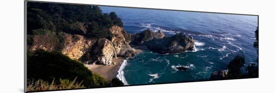 Rock Formations on the Beach, Mcway Falls, Mcway Cove, Julia Pfeiffer Burns State Park-null-Mounted Photographic Print