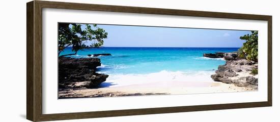 Rock Formations on the Beach, Smith's Cove Beach, Smith's Cove, Georgetown, Grand Cayman-null-Framed Photographic Print