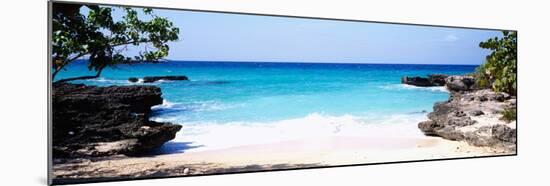 Rock Formations on the Beach, Smith's Cove Beach, Smith's Cove, Georgetown, Grand Cayman-null-Mounted Photographic Print