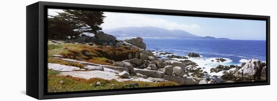 Rock Formations on the Coast, 17-Mile Drive, Monterey, Monterey County, California, USA-null-Framed Stretched Canvas