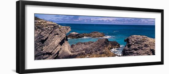 Rock Formations on the Coast, Bermuda-null-Framed Photographic Print