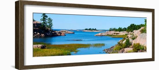 Rock Formations on the Coast, Killarney, Georgian Bay, Ontario, Canada-null-Framed Photographic Print