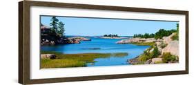 Rock Formations on the Coast, Killarney, Georgian Bay, Ontario, Canada-null-Framed Photographic Print